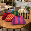 Striped Knitted Makeup Pouch