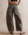 Stretchy Mid Rise Barrel Jeans