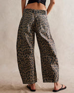 Stretchy Mid Rise Barrel Jeans