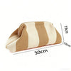 Striped Knitted Makeup Pouch